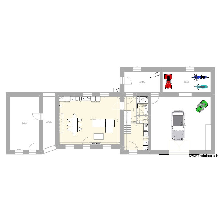 5 la joubertie 2. Plan de 9 pièces et 177 m2