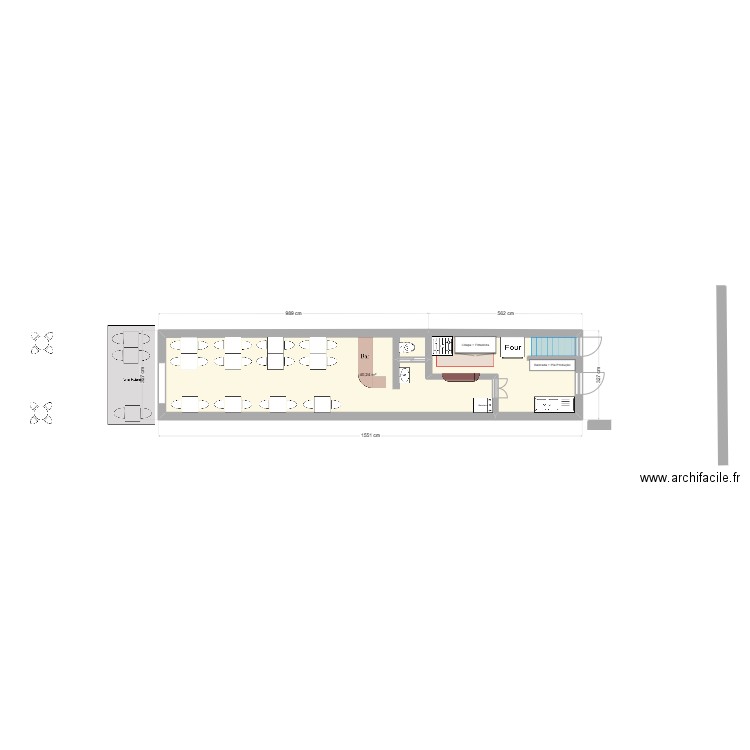 Restau Demi v4. Plan de 0 pièce et 0 m2