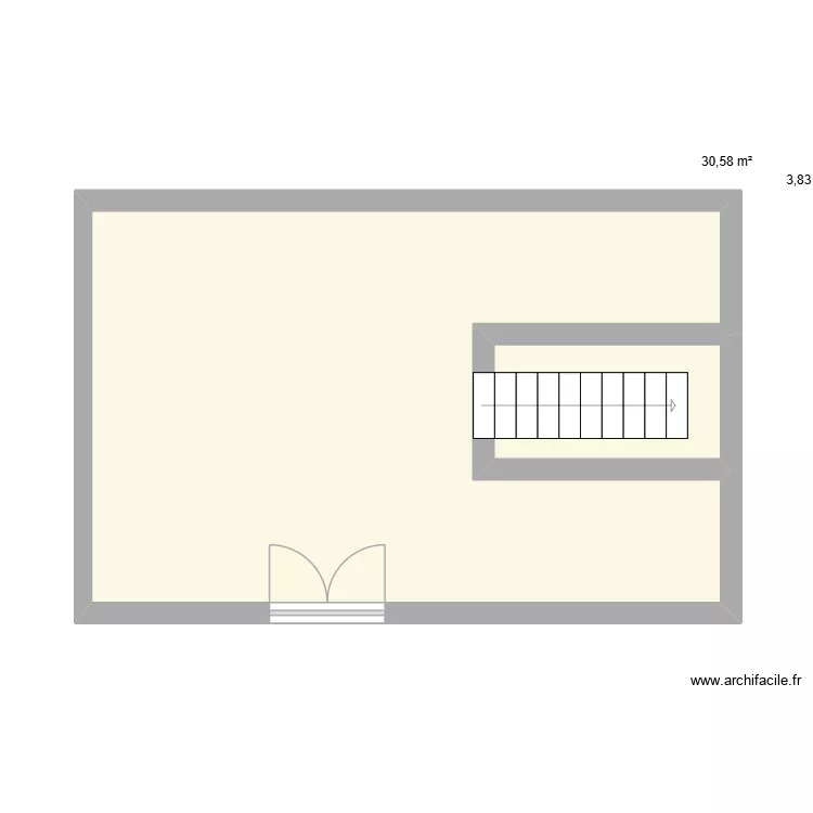 test. Plan de 2  et 34 m²