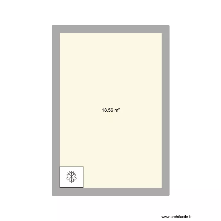 cuisine chez cotieu. Plan de 1  et 19 m²