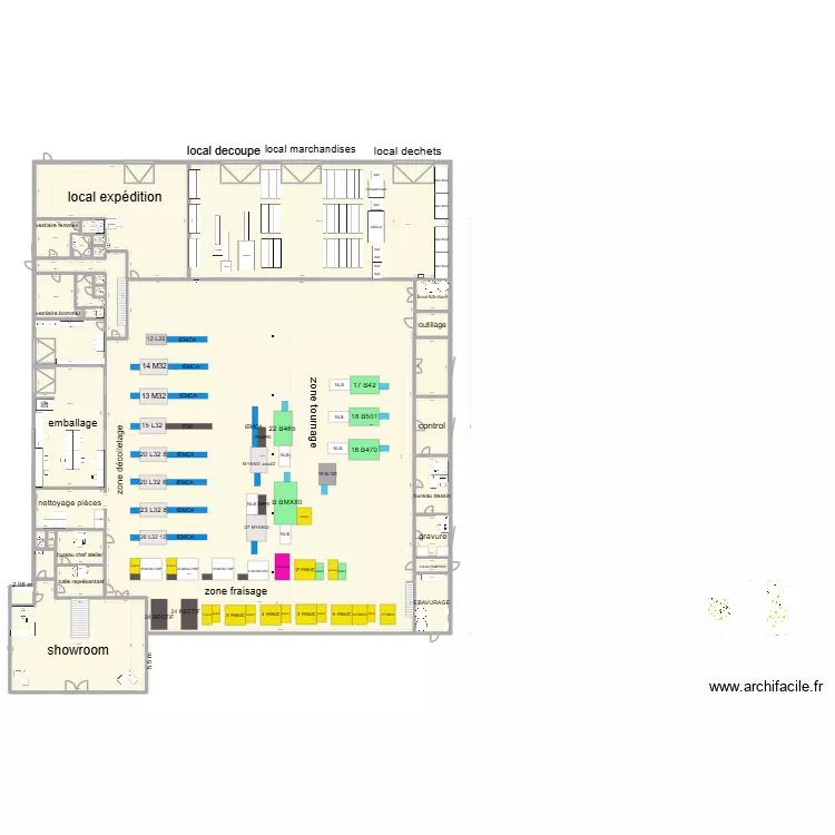 ATELIER FRAIPONT NEW PLAN MACHINES 11. Plan de 43 et 3893 m² ATELIER FRAIPONT NEW PLAN MACHINES 11. Plan de 43 et 3893 m²