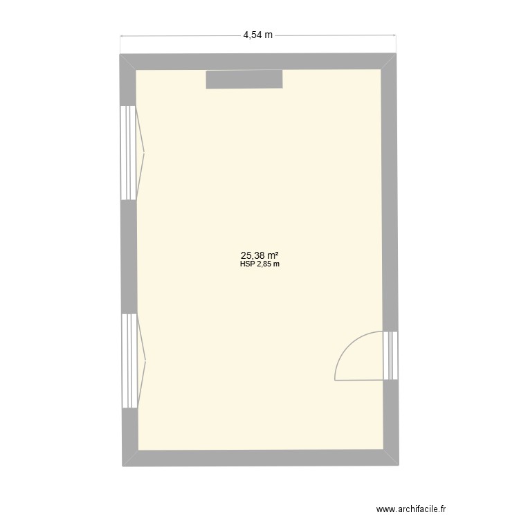 LILLE. Plan de 1 pièce et 25 m2