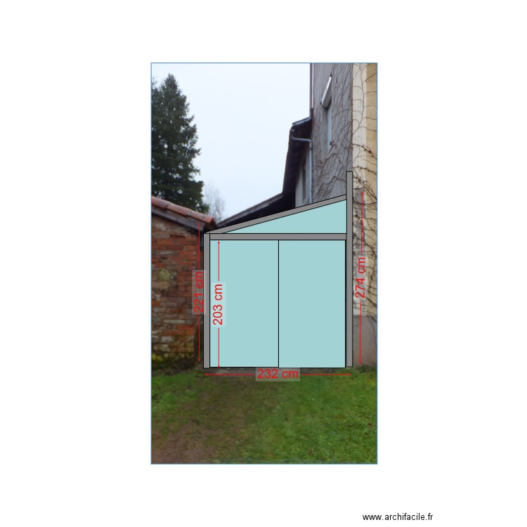JLB-petite veranda-ouest. Plan de 0 pièce et 0 m2