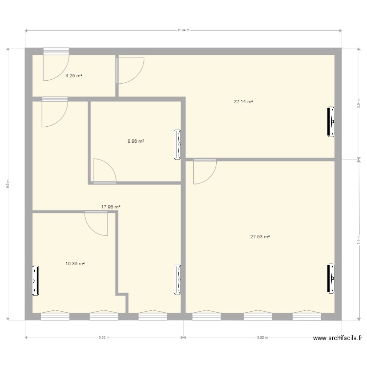 Bureau A117-18. Plan de 0 pièce et 0 m2