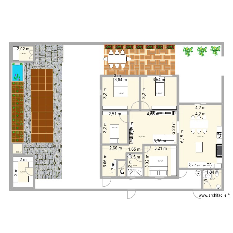 Maison_v10. Plan de 12 pièces et 107 m2