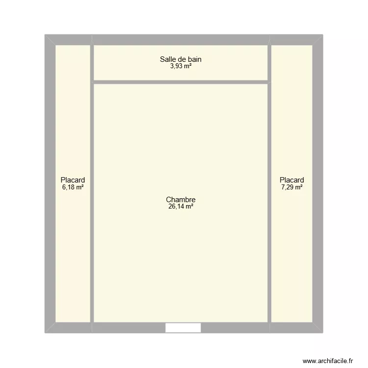 chambre. Plan de 4 et 44 m² chambre. Plan de 4 et 44 m²