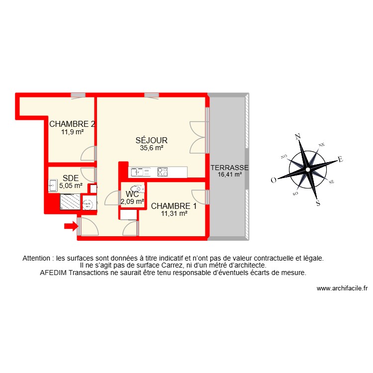 BI 32787. Plan de 0 pièce et 0 m2