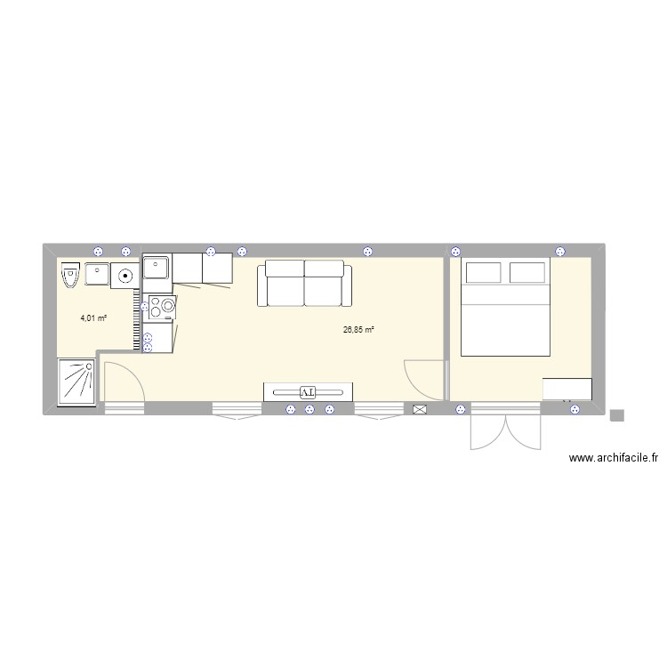 dépendance . Plan de 0 pièce et 0 m2