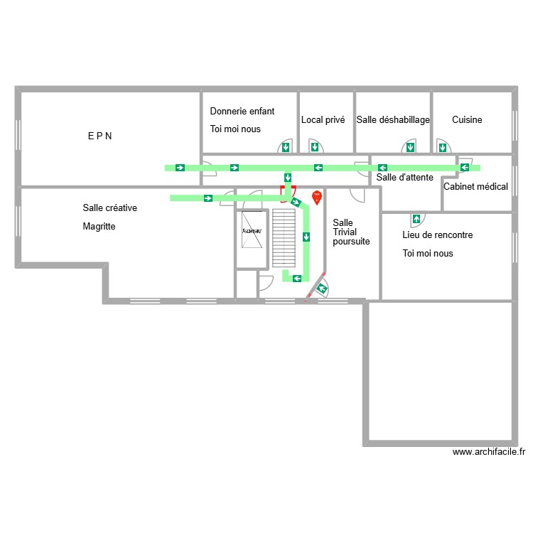 maison citoyenne 1er &eacute;tage 2. Plan de 0 pièce et 0 m2