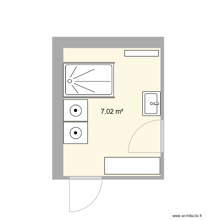LEOPOLD II. Plan de 1 pièce et 7 m2