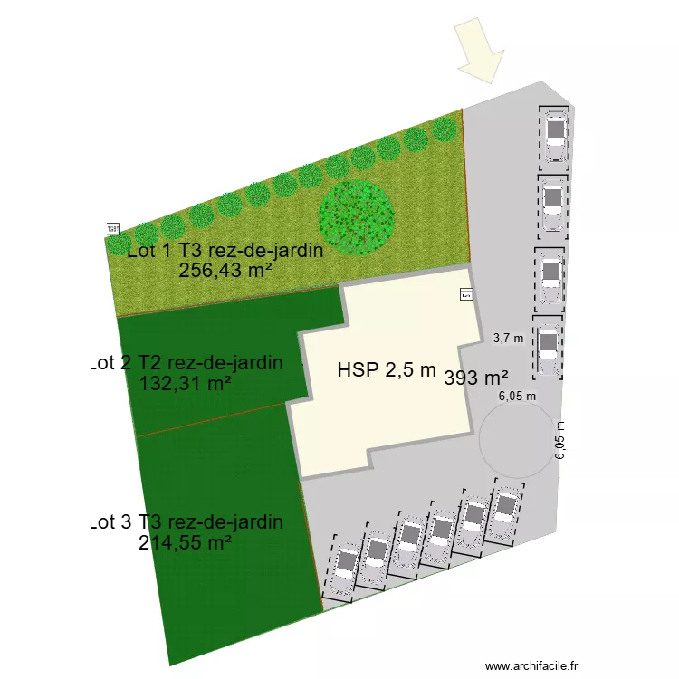 CRAPONNE MAISON. Plan de 