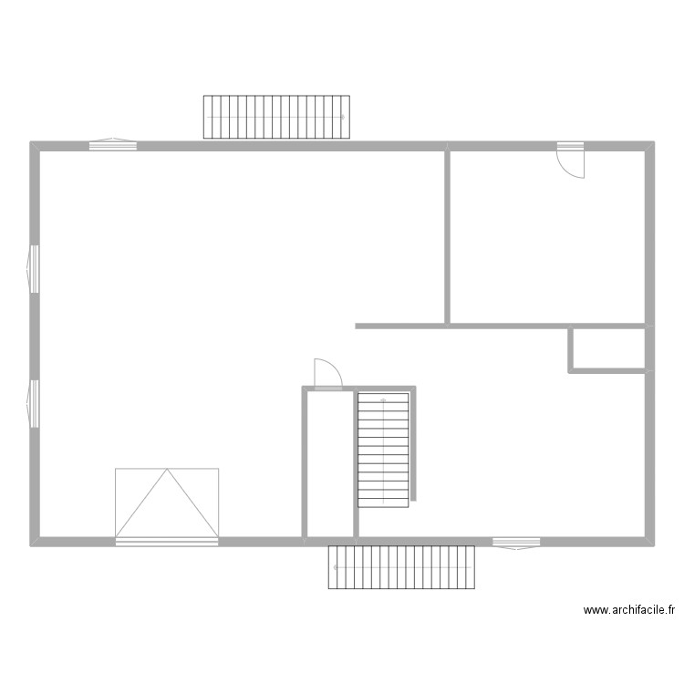 GUICHARD B. Plan de 4 pièces et 195 m2