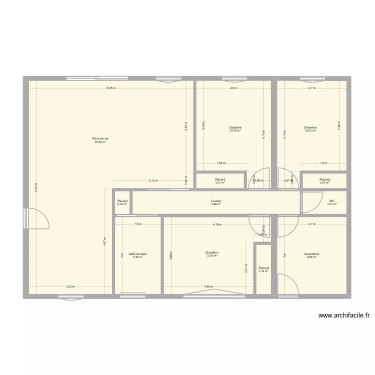 MAISON DE NOS REVES :P 3. Plan de 12 pièces et 96 m²