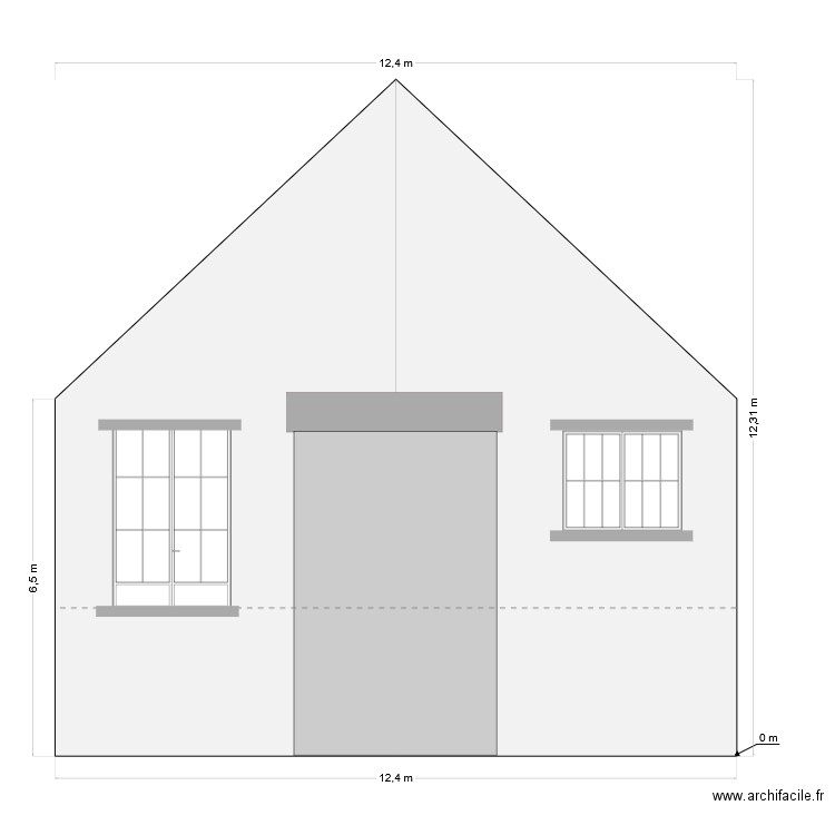Facade kernascleden existant. Plan de 0 pièce et 0 m2