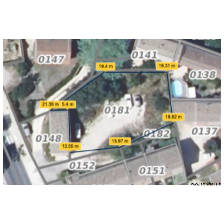 jardin pouz. Plan de 0 pièce et 0 m2