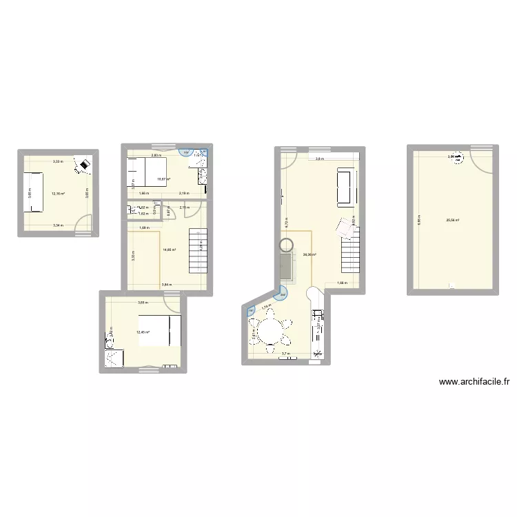 RC Choranche. Plan de 6  et 112 m²