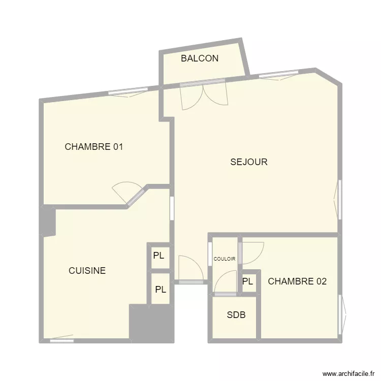 CREP nimes arene appart. Plan de 