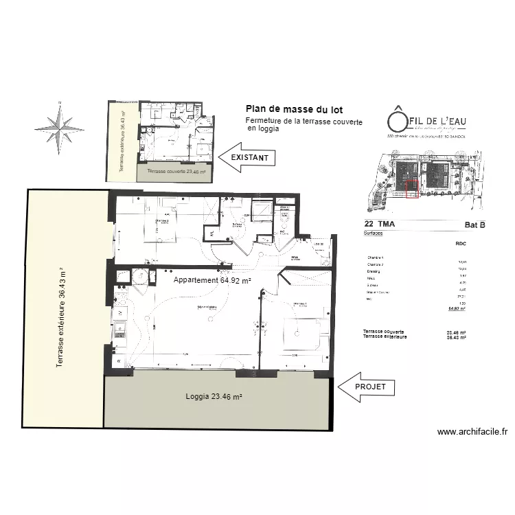 Plan de masse loggia ofildelo. Plan de Plan de masse loggia ofildelo. Plan de