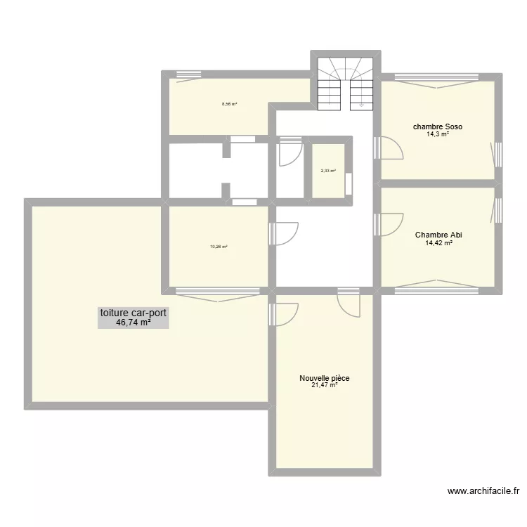 Annexe 1 &eacute;tage. Plan de 7  et 118 m²