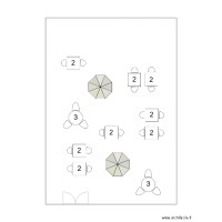 Plan de table terrasse