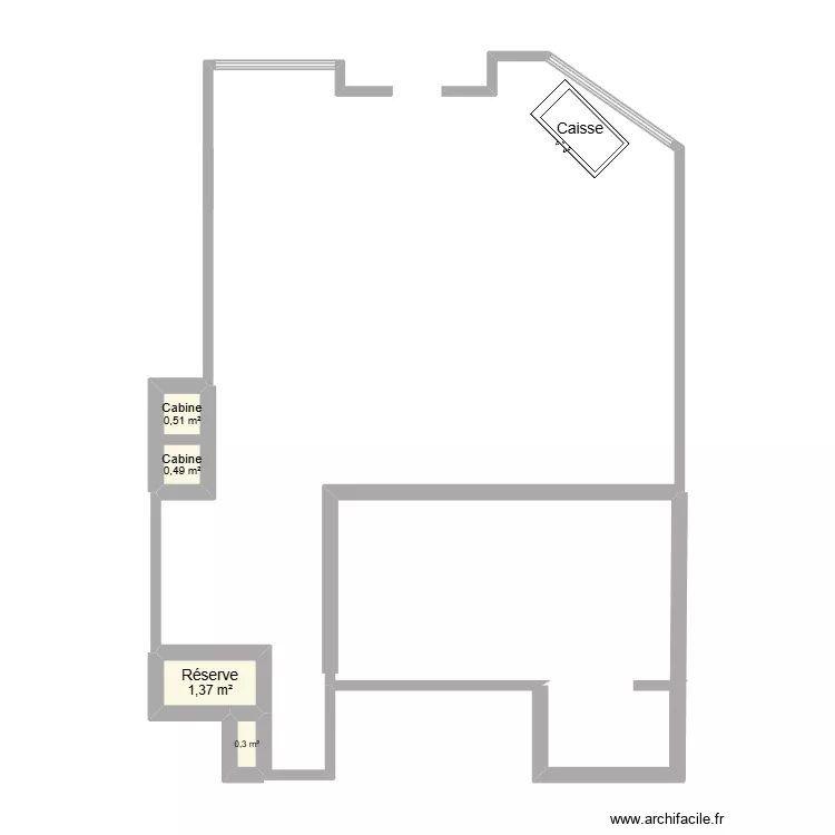Plan 100 % des marques. Plan de 4 et 3 m² Plan 100 % des marques. Plan de 4 et 3 m²