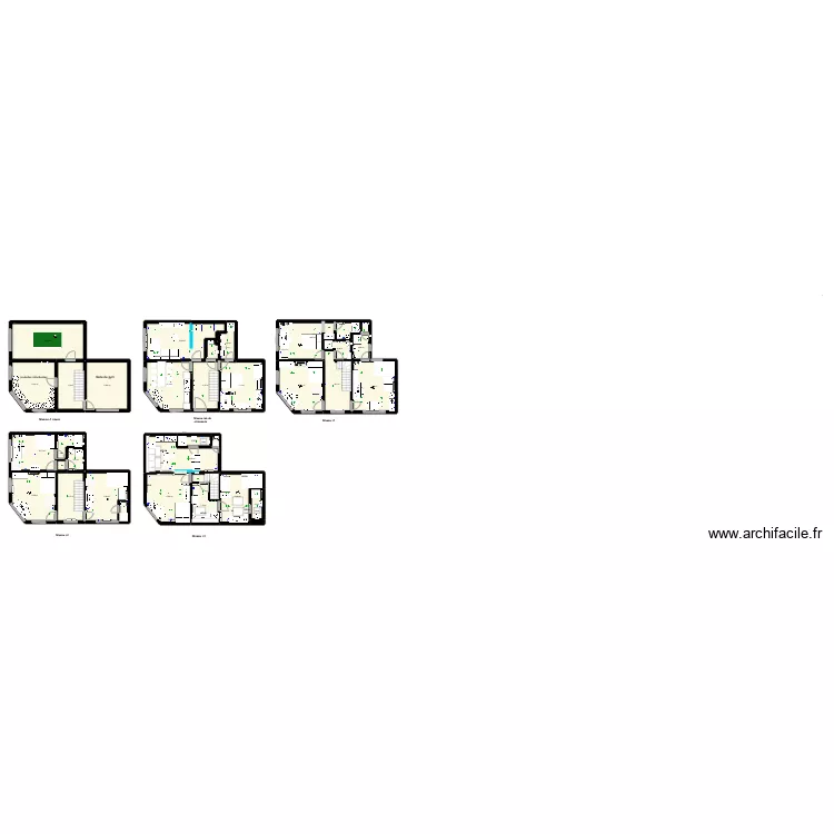 Ryckmans maison Living rez 2024. Plan de 