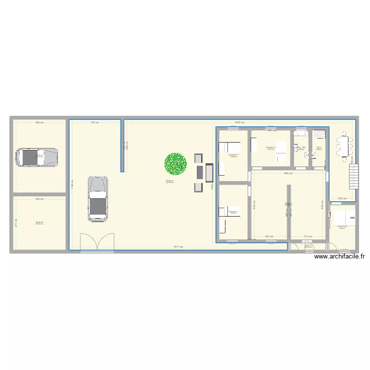 maison lodoes. Plan de 