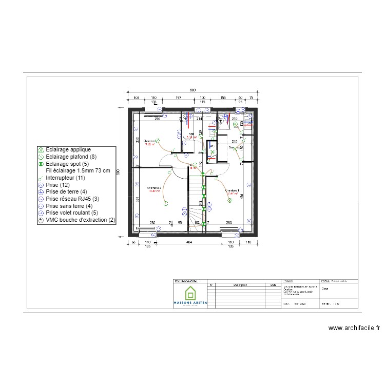 BENYKHLEF ETAGE VERSION 2. Plan de 0 pièce et 0 m2