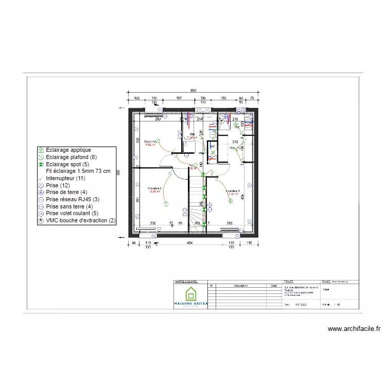 BENYKHLEF ETAGE VERSION 2. Plan de 