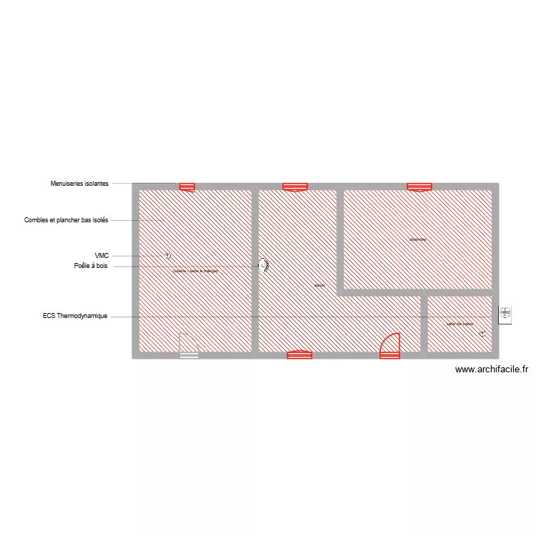 CORRECH KAFI étape 1. Plan de 4 et 94 m² CORRECH KAFI étape 1. Plan de 4 et 94 m²