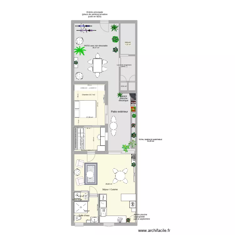 Villa La Cachette version 6. Plan de Villa La Cachette version 6. Plan de