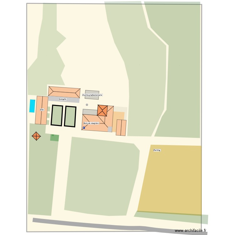 Domaine de Bertranet - SALON 2025. Plan de 1 pièce et 2009 m2