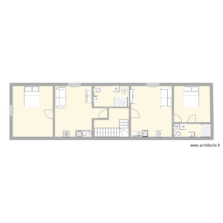 plan brive etage 2. Plan de 4 pièces et 79 m2