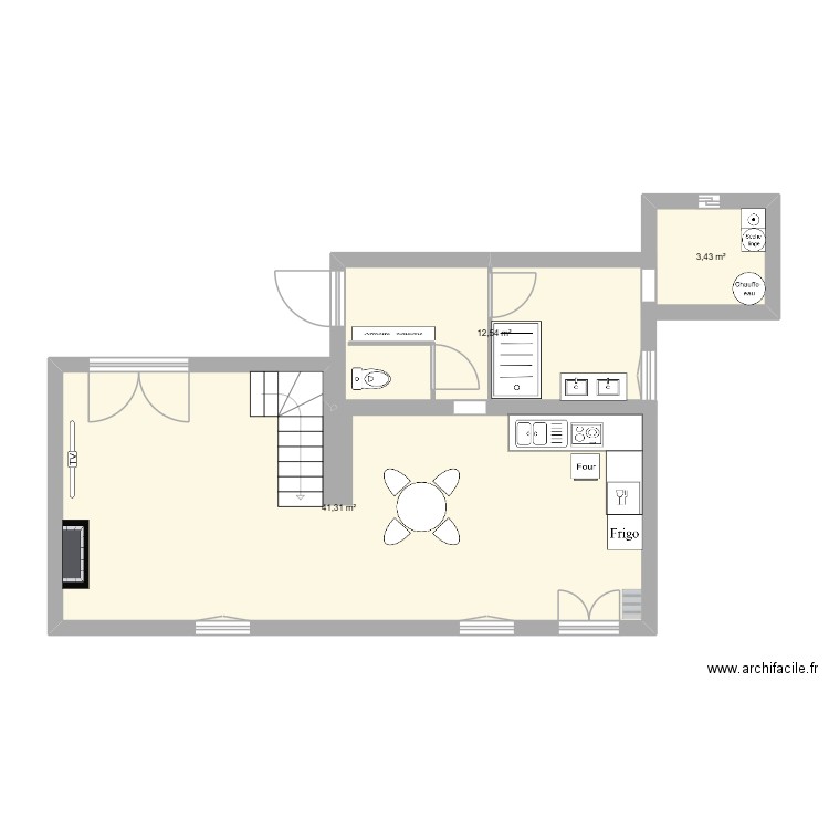 le lude 2. Plan de 8 pièces et 103 m2