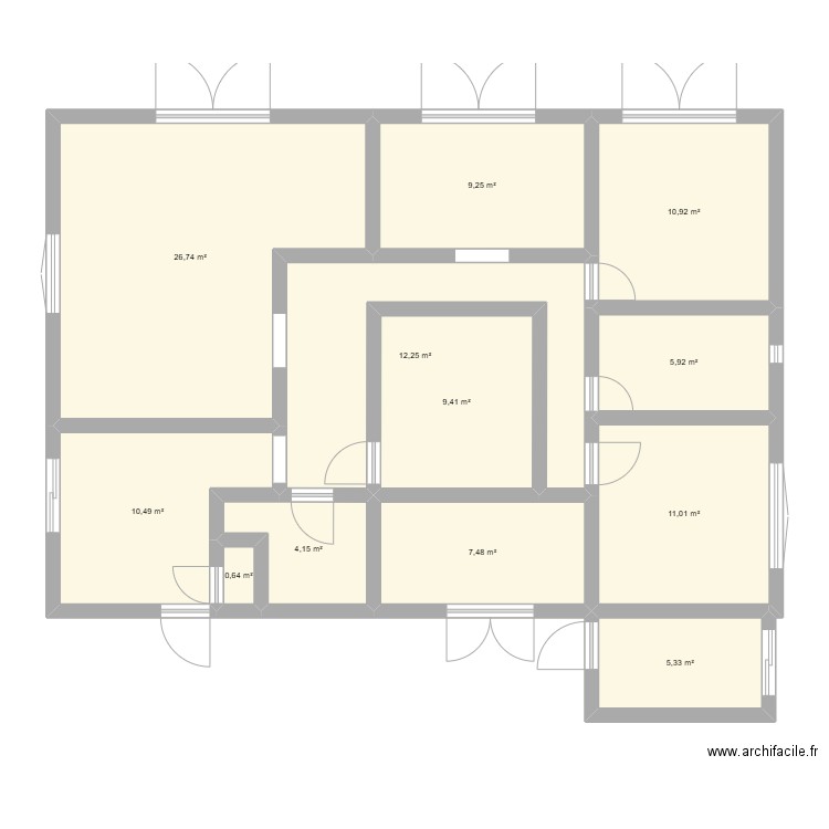 CONSCIOUSNESS SCHOOL FONDATION MADE RAZAFITSALAMA. Plan de 12 pièces et 114 m2