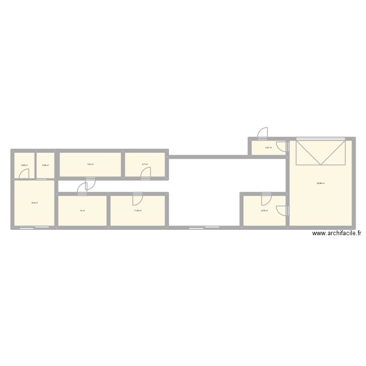 future maison 2. Plan de 10 pièces et 106 m2