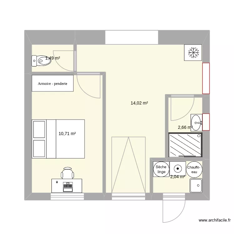 extension du 9. Plan de 5 pièces et 31 m²
