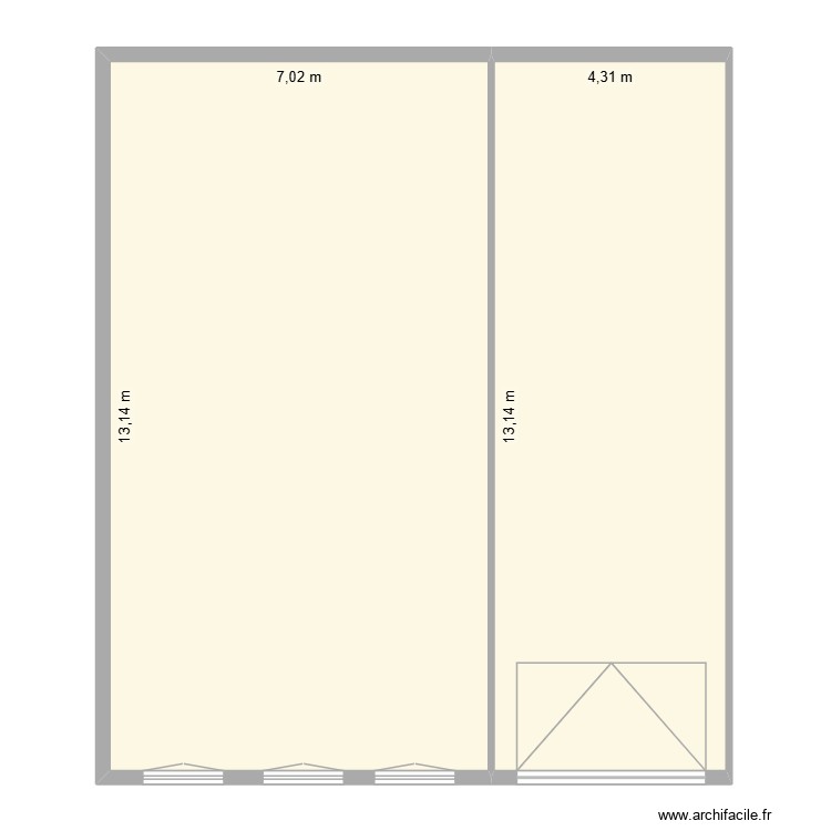 plan facade. Plan de 0 pièce et 0 m2