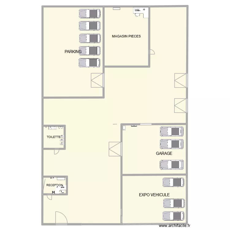 OMAV 2. Plan de 7  et 866 m²