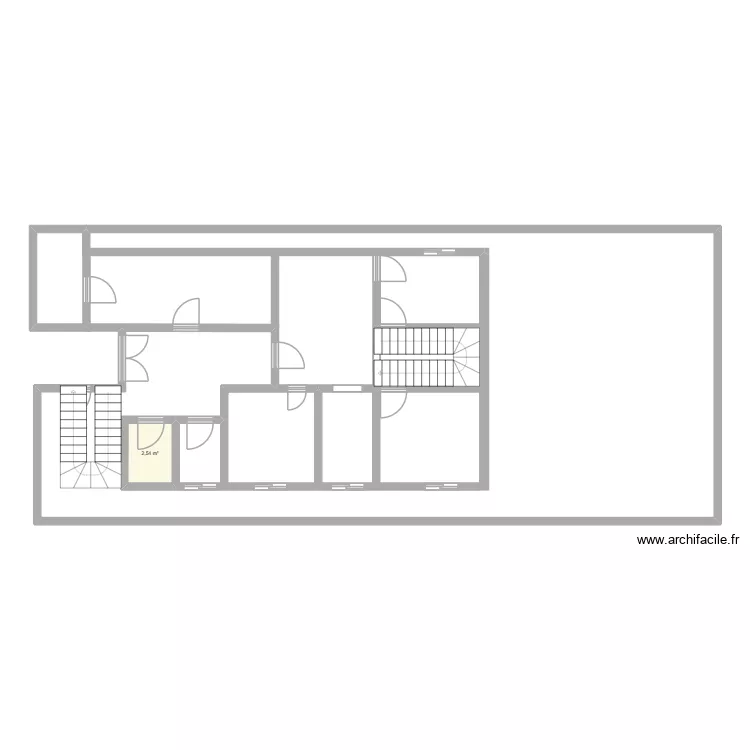 SANTANA LEWIS. Plan de 1  et 3 m²