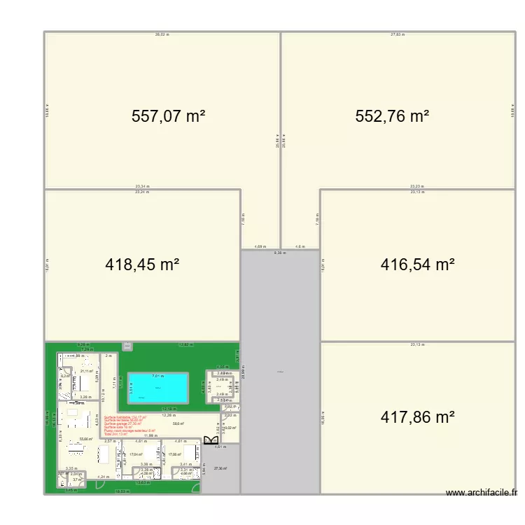 WINDFIELD VILLA 1. Plan de 24  et 3063 m²