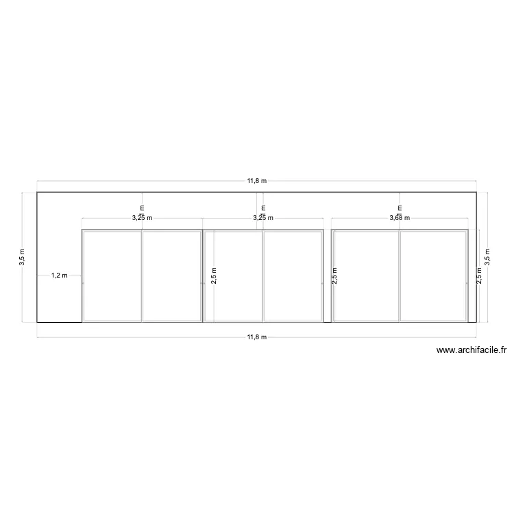 Plan_Kranevo_Facade Est. Plan de 