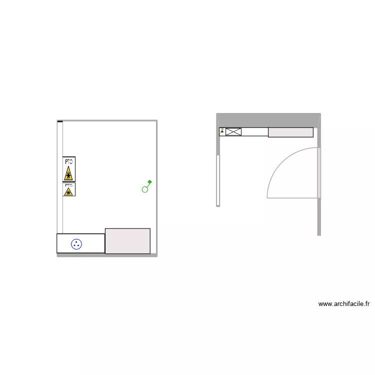 ENTREE 3. Plan de 2  et 4 m²