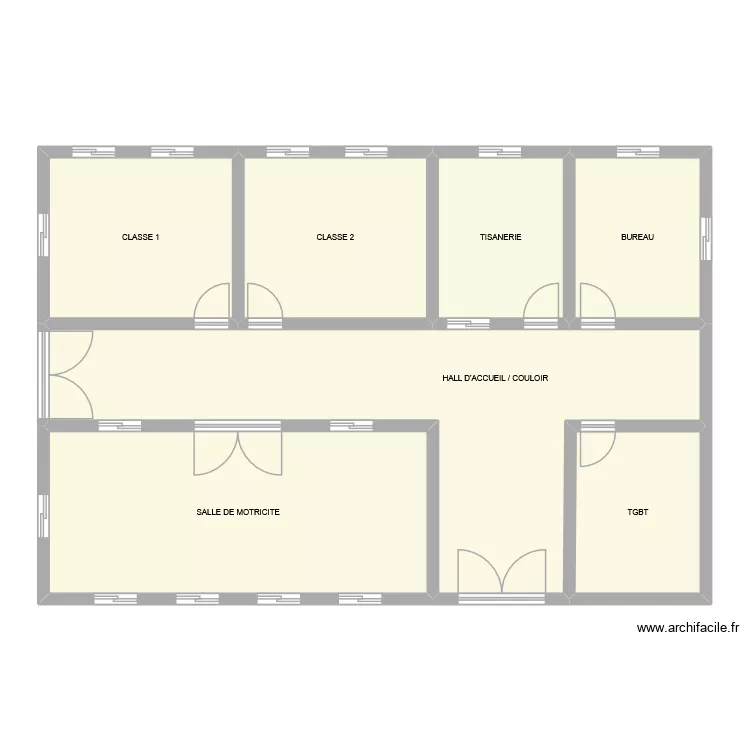 CLEF DES CHAMPS. Plan de 7 pièces et 137 m²