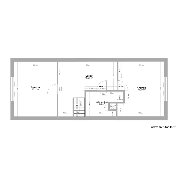 etage maison. Plan de 