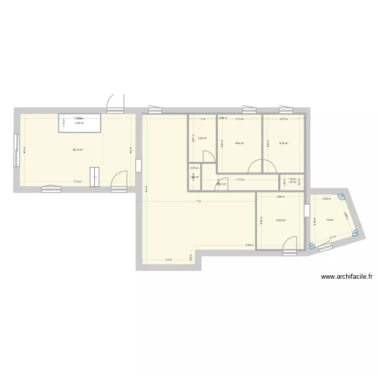 MERINDOL. Plan de 10  et 167 m²