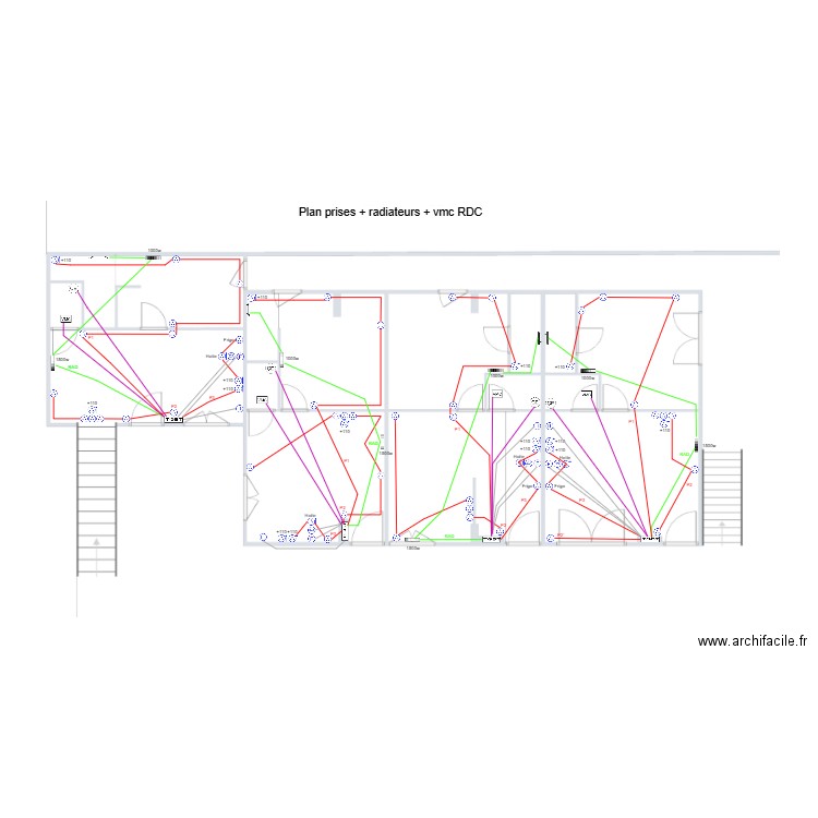 Elec RDC Bégaar. Plan de 0 pièce et 0 m2