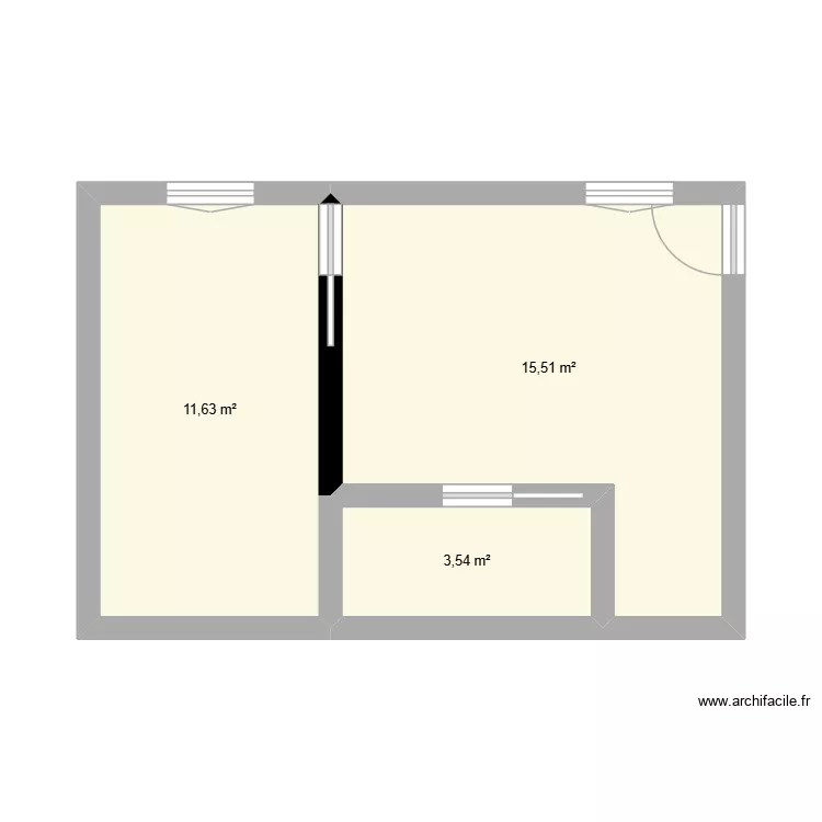 APPART 2. Plan de 3 pièces et 31 m² APPART 2. Plan de 3 pièces et 31 m²