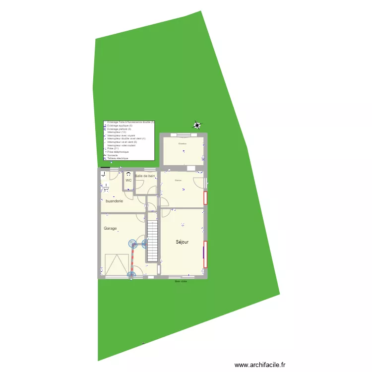 elec_edl_rdc. Plan de 