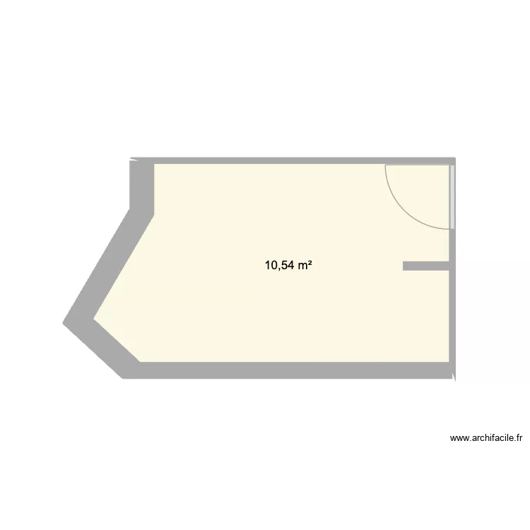 Ormes - Chambre. Plan de 1 Pièce et 11 m² Ormes - Chambre. Plan de 1 Pièce et 11 m²